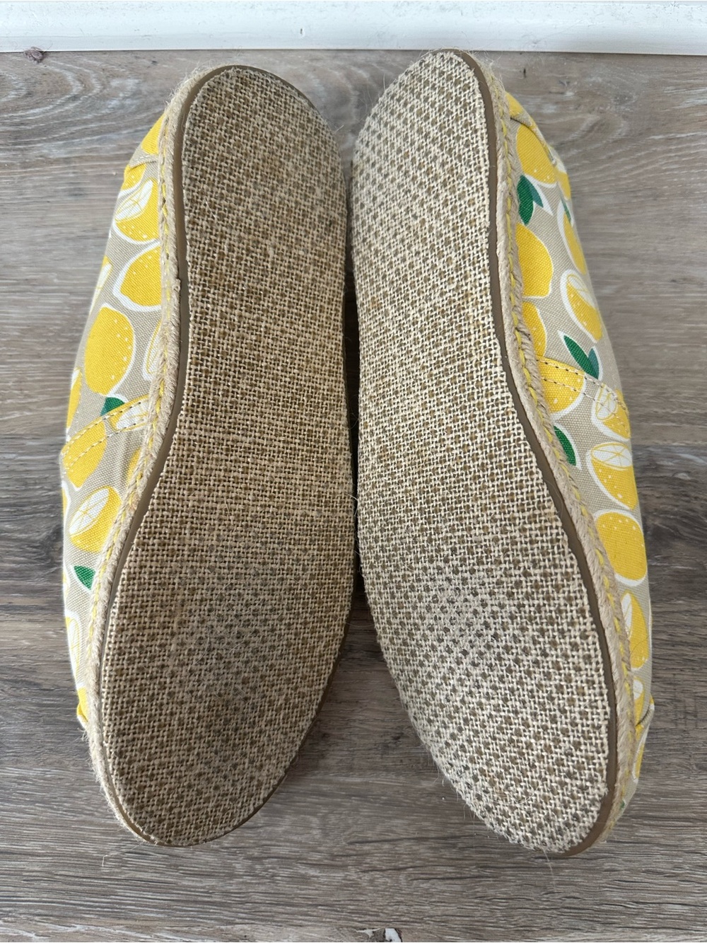 TOMS Canvas Slip-Ons with Yellow Lemon Print - Picture 4 of 4
